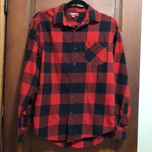 Timeless buffalo plaid flannel shirt